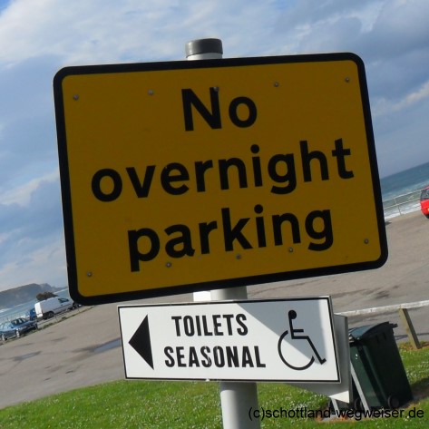 No Overnight Parking, Schottland