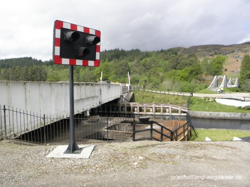 Aberchalder Swing Bridge, Bridge Of Oich, Schottland