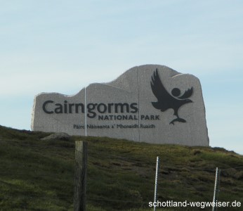 Cairngorms Wegweiser, Schottland